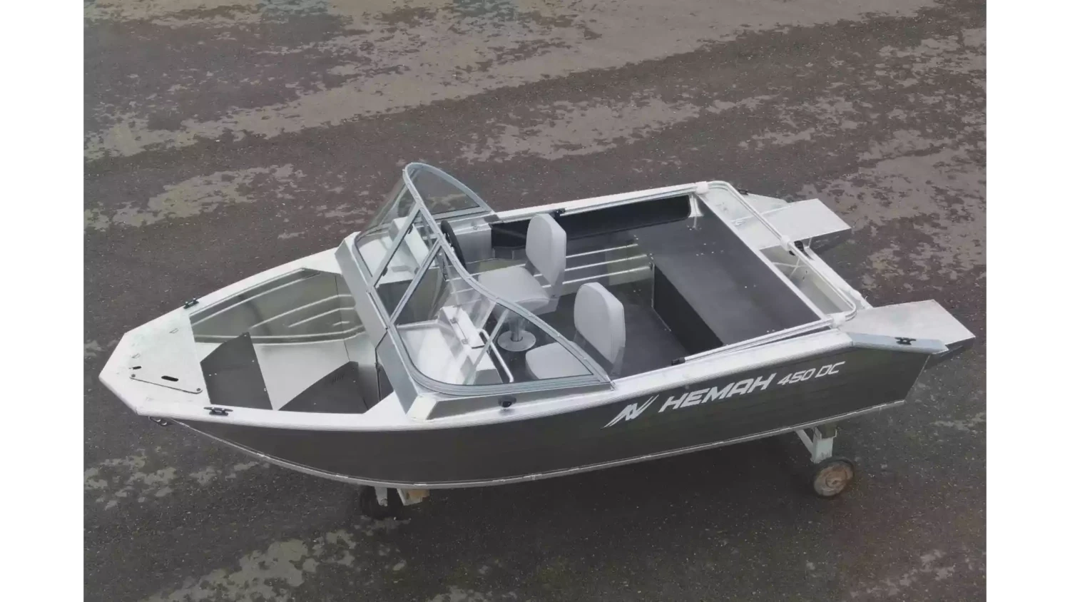 Алюминиевая лодка Wyatboat Неман-450 DC NEW без покраски