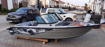 Алюминиевая моторная лодка Berkut S-DC COMFORT + Допы. 2023г.