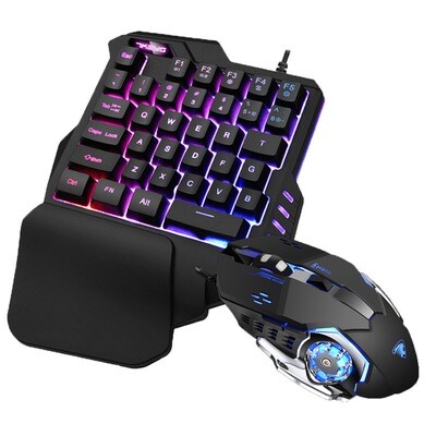 G30 One-handed Keyboard and mouse gaming set with RGB