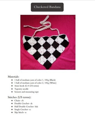 Checkered Bandana PATTERN
