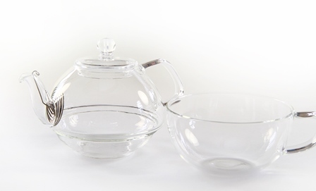 Glass Teapot with Cup 330ml