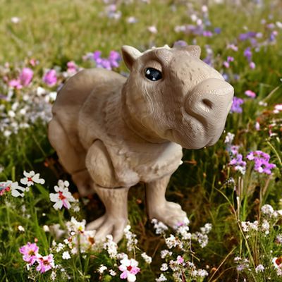 Meet Cade! Our stoic, always thinking, 3D Printed Articulated, Capybara.