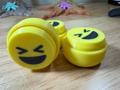 Smiley Face - Clicky Pal - 3D Printed Fidget Toys