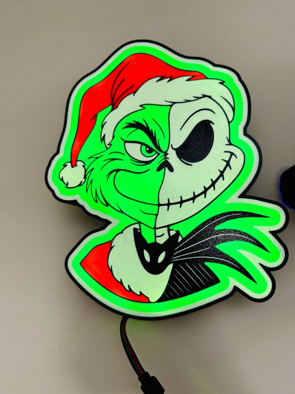 Holiday Mash-Up LED Light Box | 3D Printed Fan Art Décor Holiday Mash-Up LED Light Box | 3D Printed Fan Art Décor