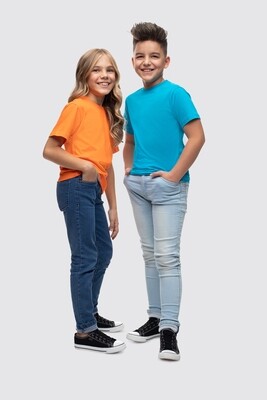Kinder Unisex Baolino Bio-Baumwolle Rundhalsausschnitt T-shirt