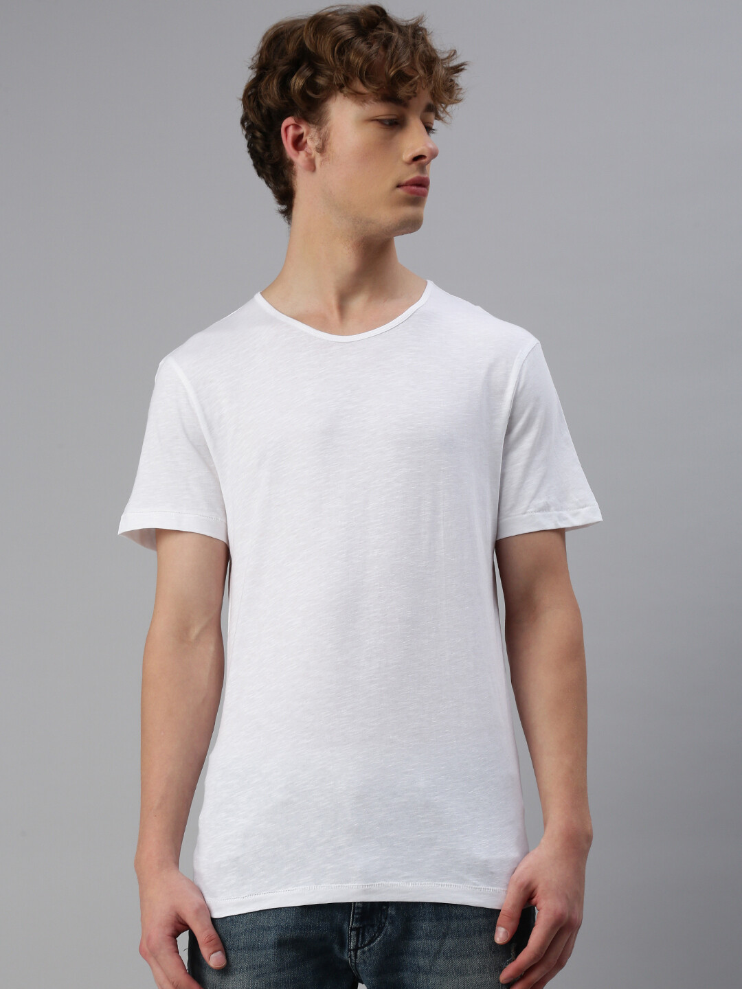 Switcher rundhals Herren T-Shirt bio Damon, Farbe: Weiss/Blanc 01
