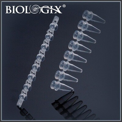Biologix 8-Strip PCR Tubes-0.2mL, Case of 1250