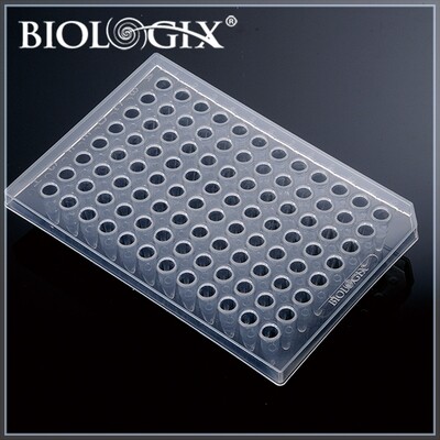 Biologix PCR Plates- 0.2mL, 96-well, Half-skirted, Case of 100