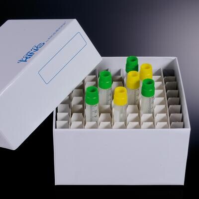 Biologix CryoKING Premium Cardboard Cryogenic Boxes with 81-Well