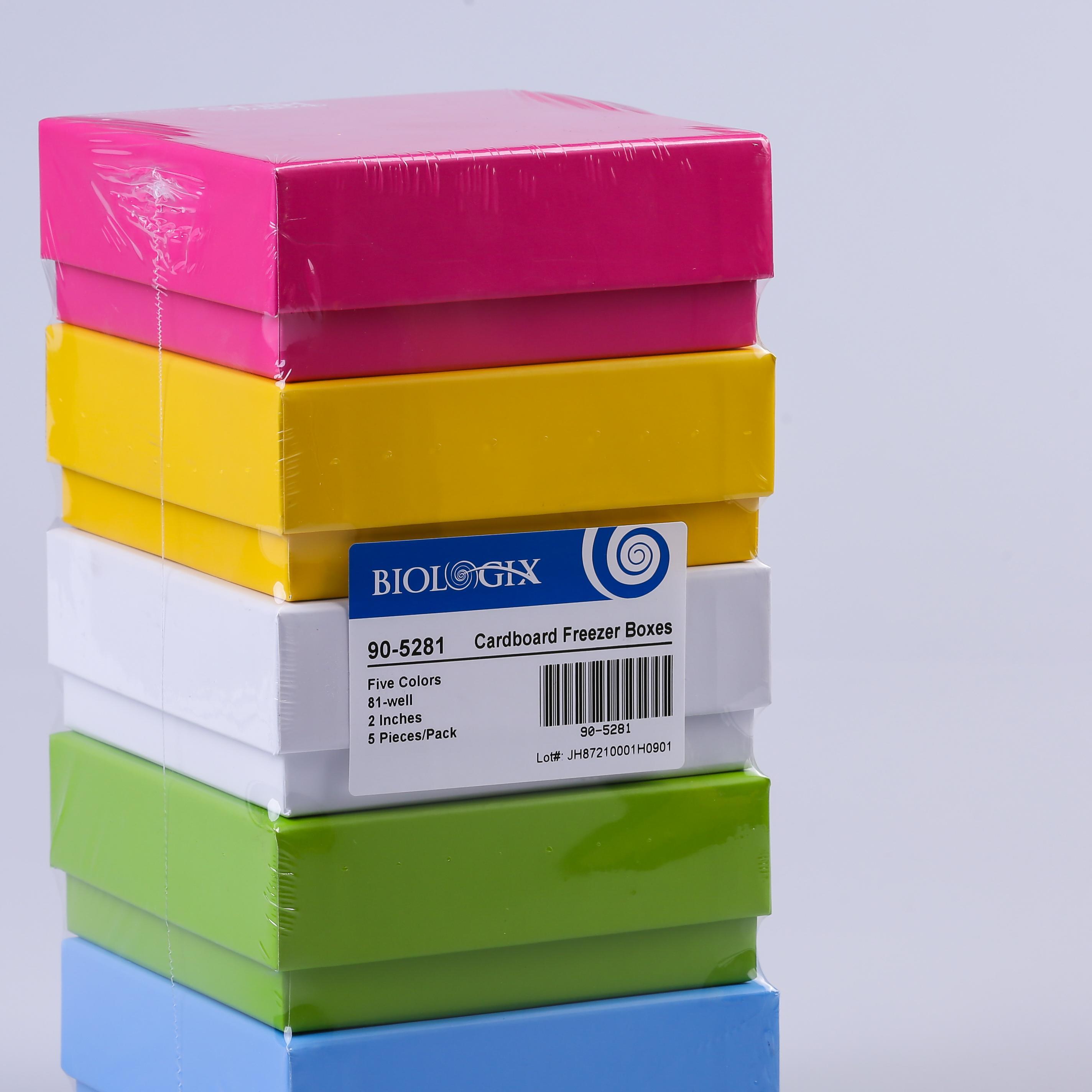 CryoKing Cryo-Color Cardboard Freezer Boxes
