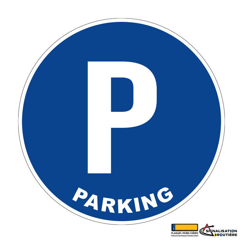 Signalisation de parking / stationnement - Planche de 6 adhésifs