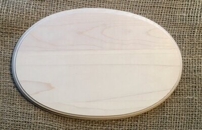 Türschild oval, Ahorn, ca. 25x16x1,5cm