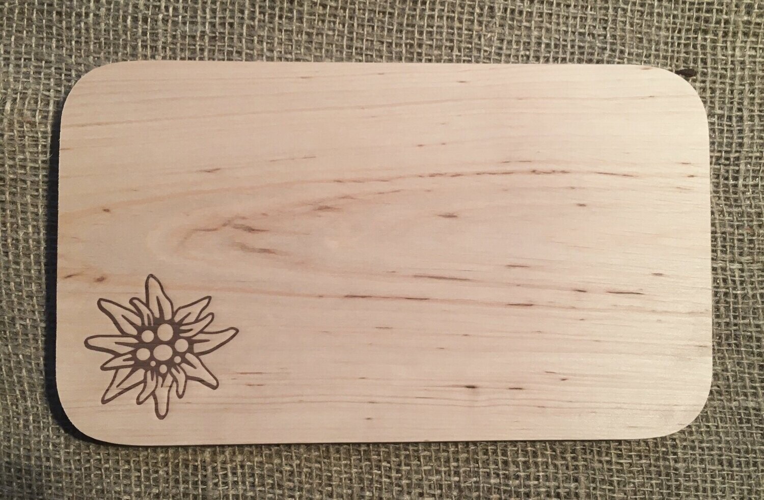 Motivbrett "Edelweis", 25,5x15x1,2