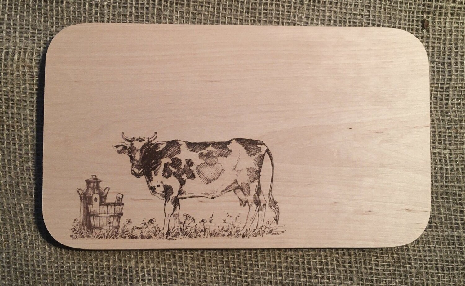 Motivbrett "Kuh", 25,5x15x1,2