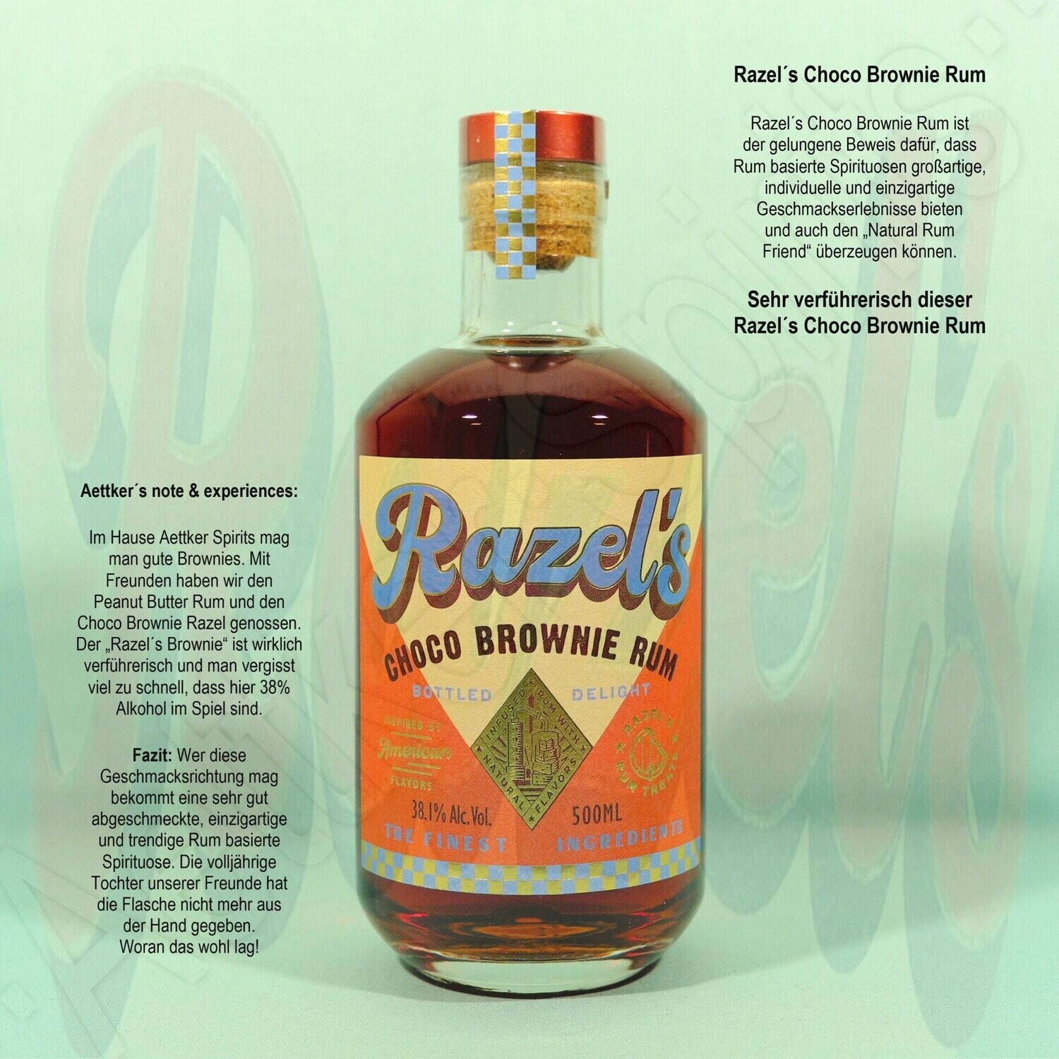 Razel´s Choco Brownie Rum / Rum basierte Spezialität