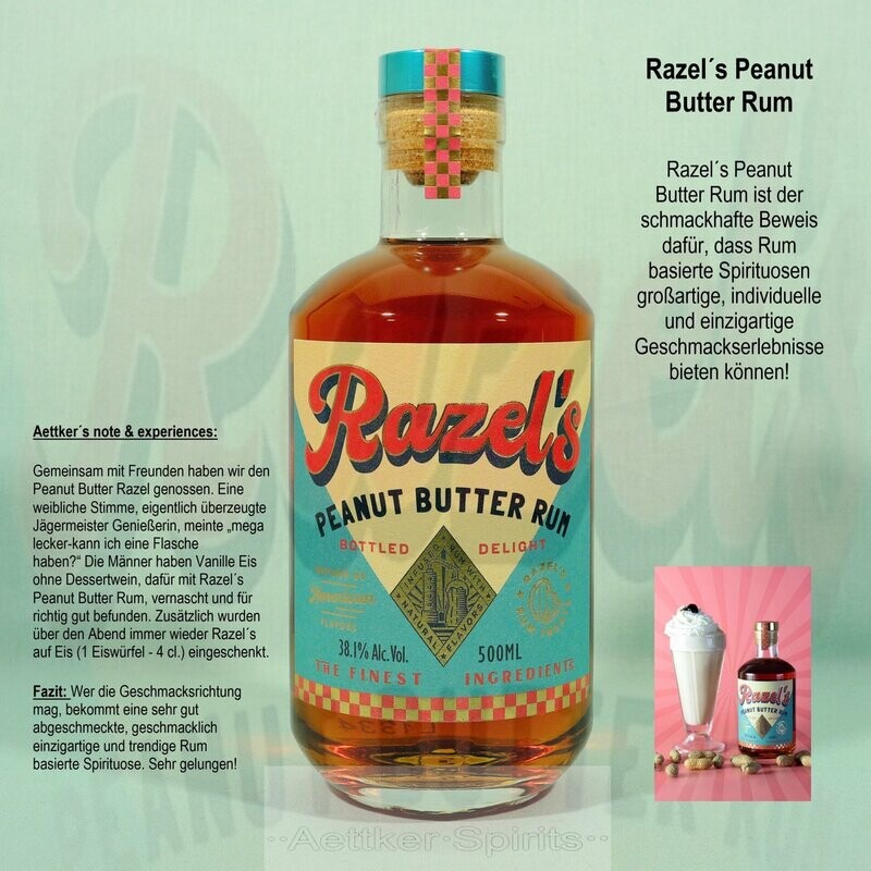 Razel´s Peanut Butter Rum / Rum basierte Spezialität