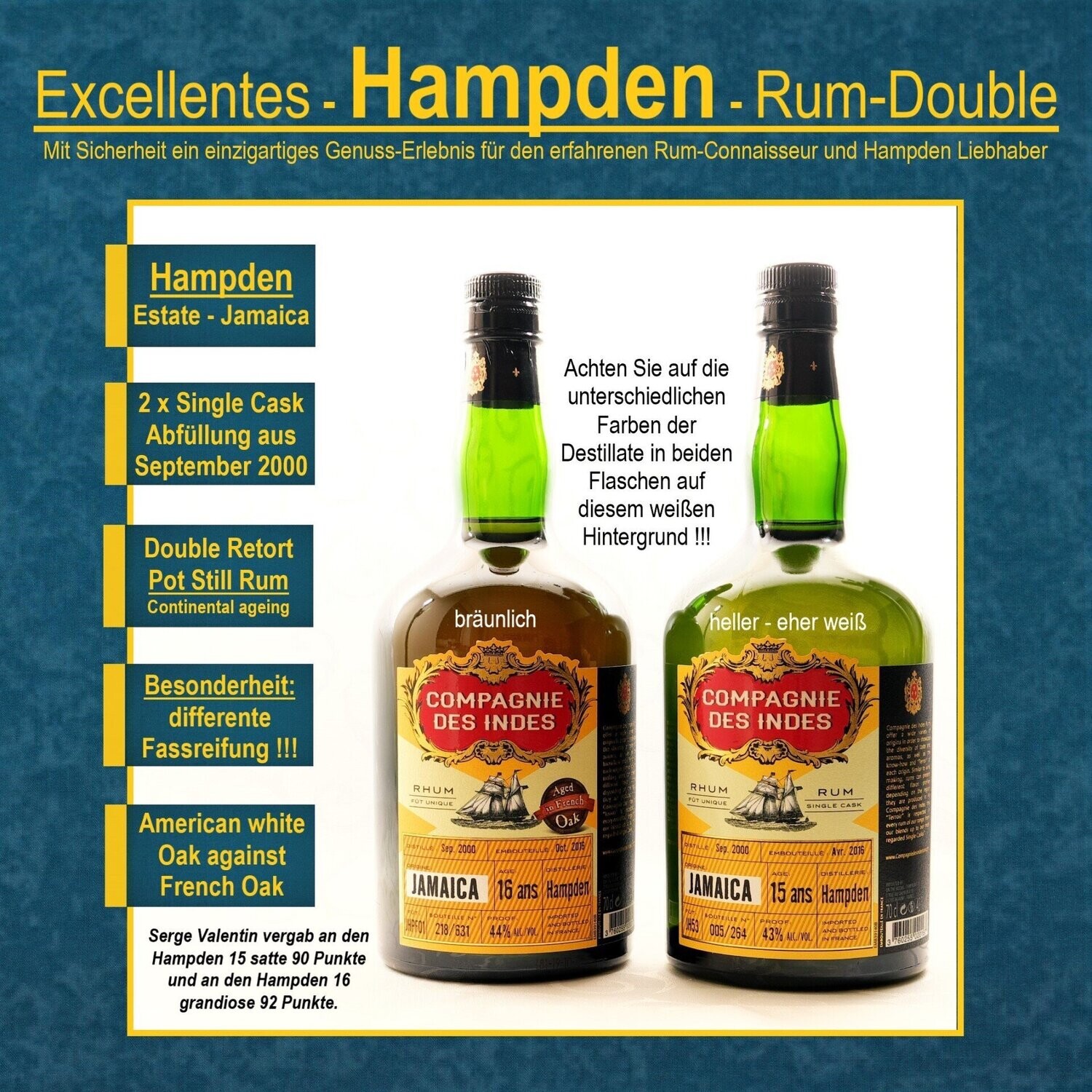 Hampden Double / Compagnie des Indes / Jamaika / Hampden Estate