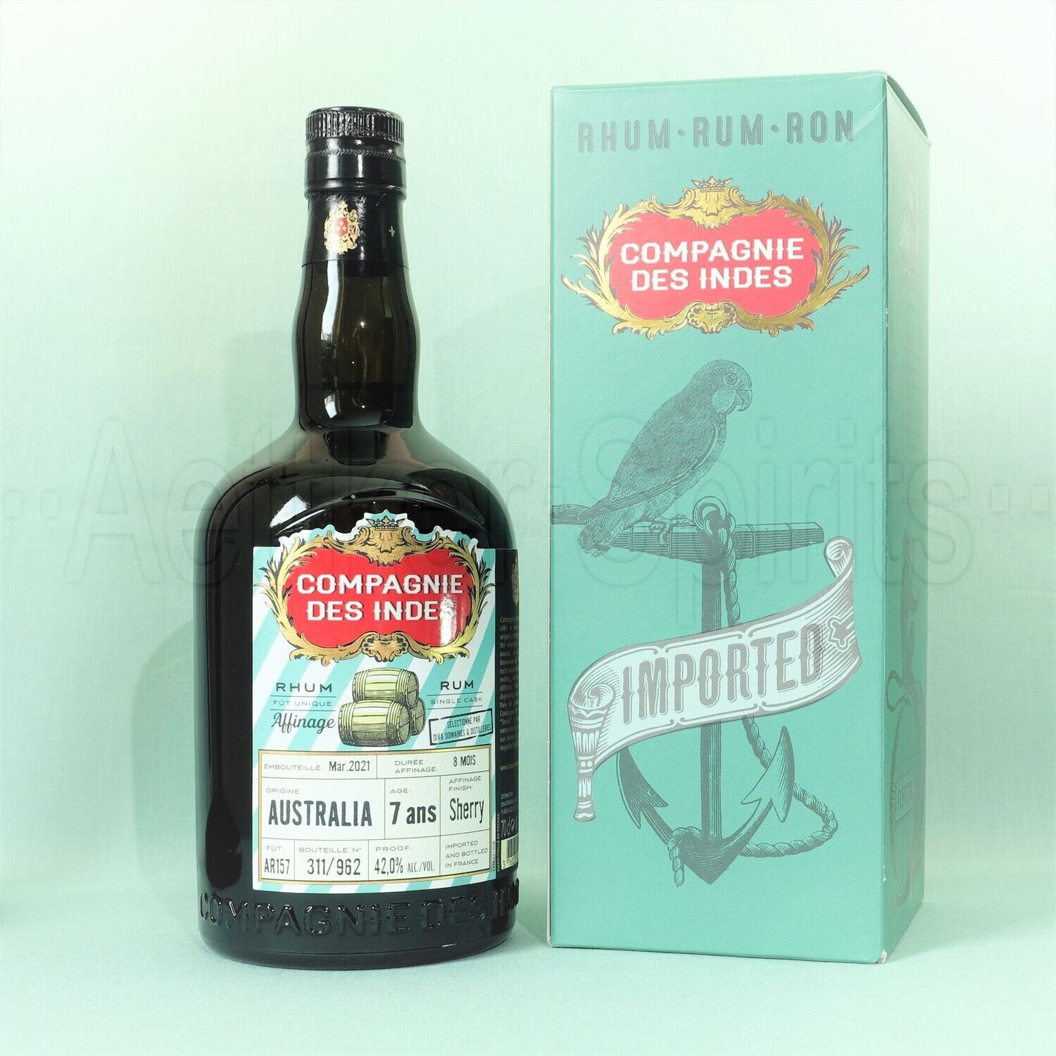 Compagnie des Indes Rum / Australien / 7 Jahre / Sherry Fass Finishing