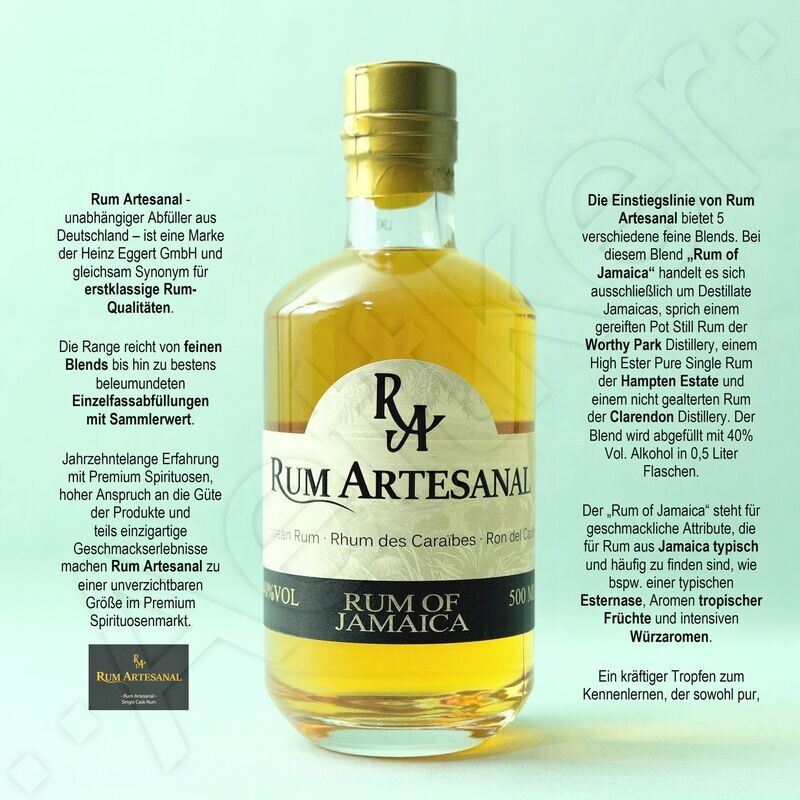 Rum Artesanal / Rum of Jamaica / Blend Rum Artesanal / Rum of Jamaica / Blend