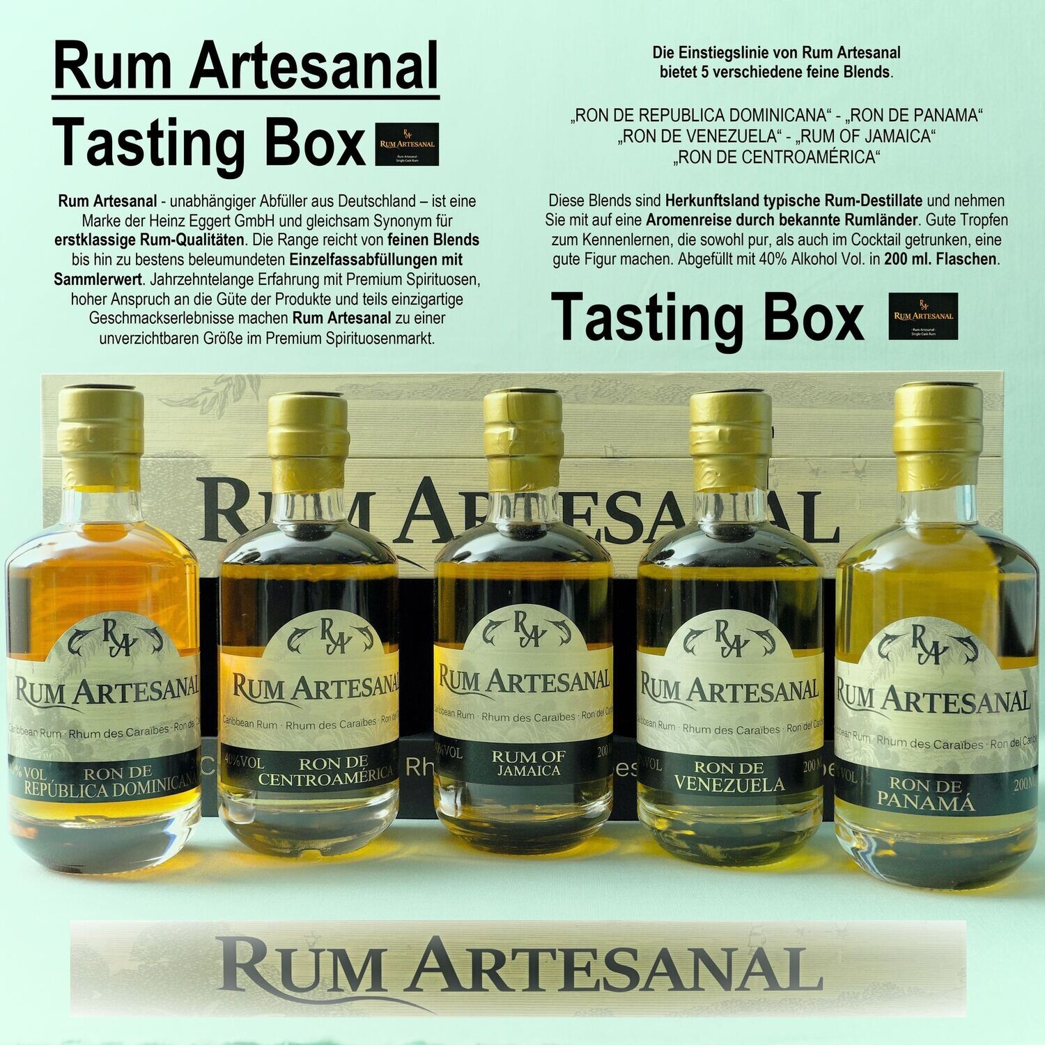 Rum Artesanal / Tasting Box / 5 x 200ml Blends