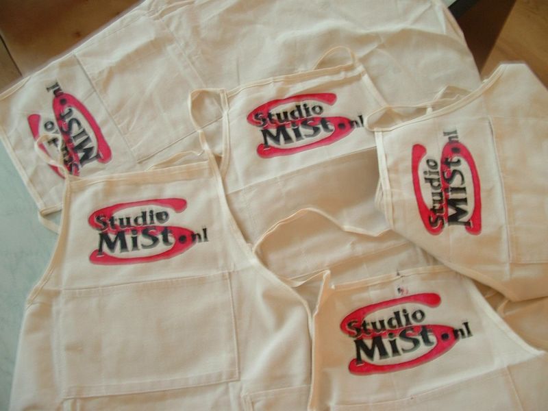 Schort beschilderen voor jezelf of om cadeau te doen Schort beschilderen