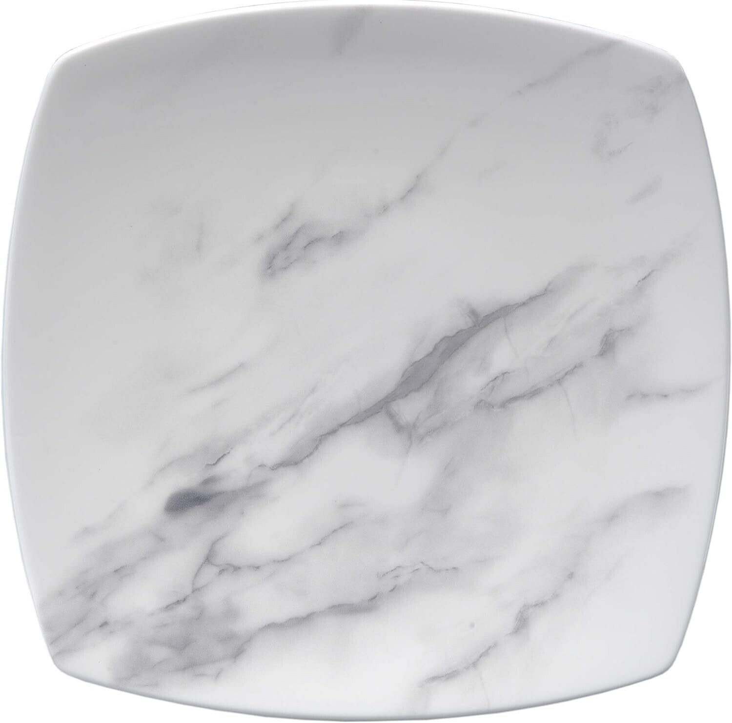 Oneida Moda Couture Salad Plate Porcelain White Marble