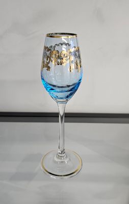 Blue Viola Set of Liquor Glasses/6pcs