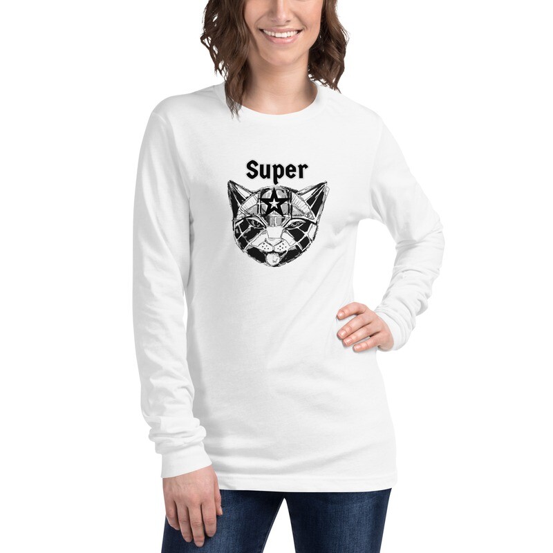Unisex Long Sleeve Tee &quot;Supercat&quot;