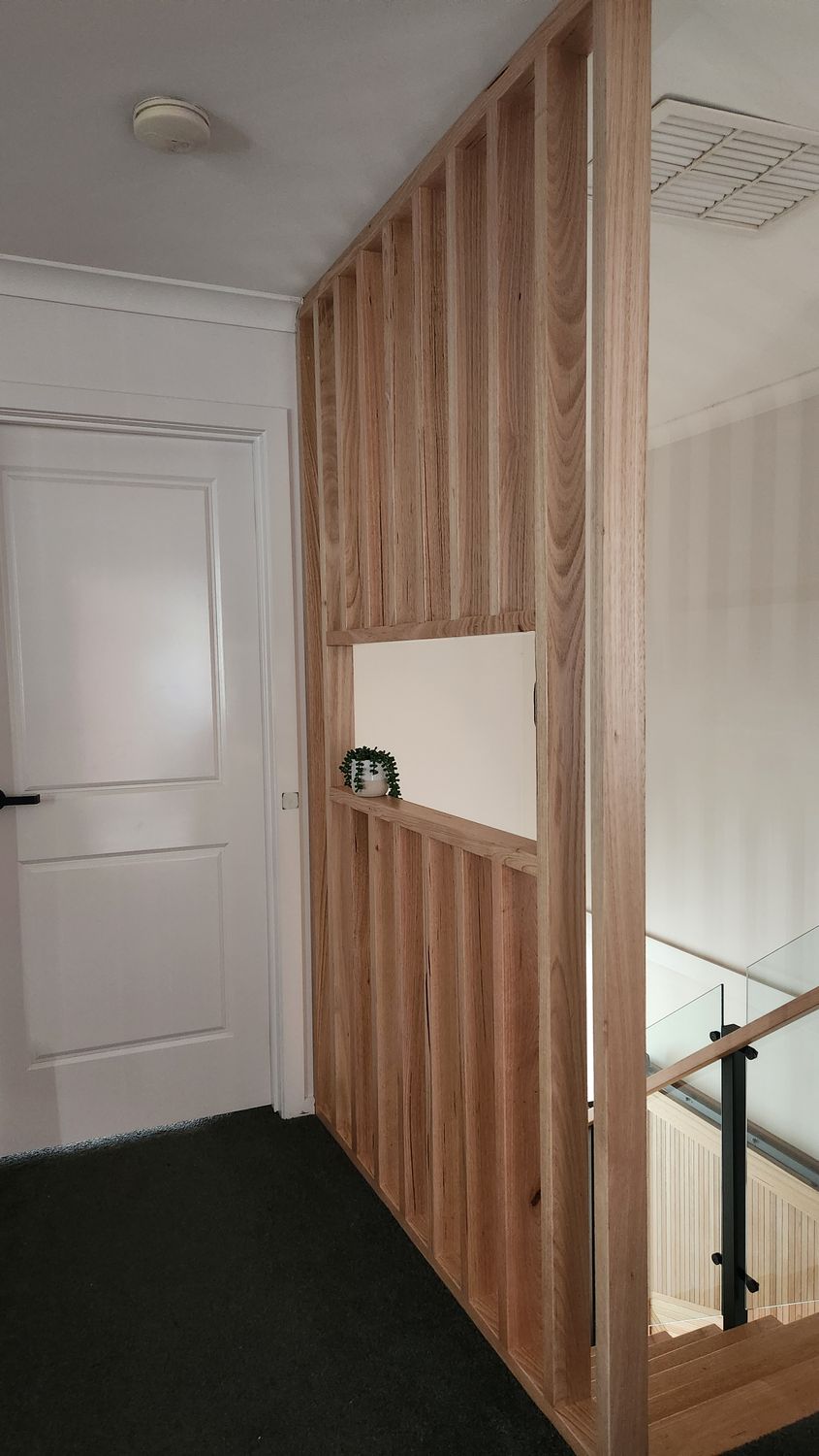 Solid Timber screen wall