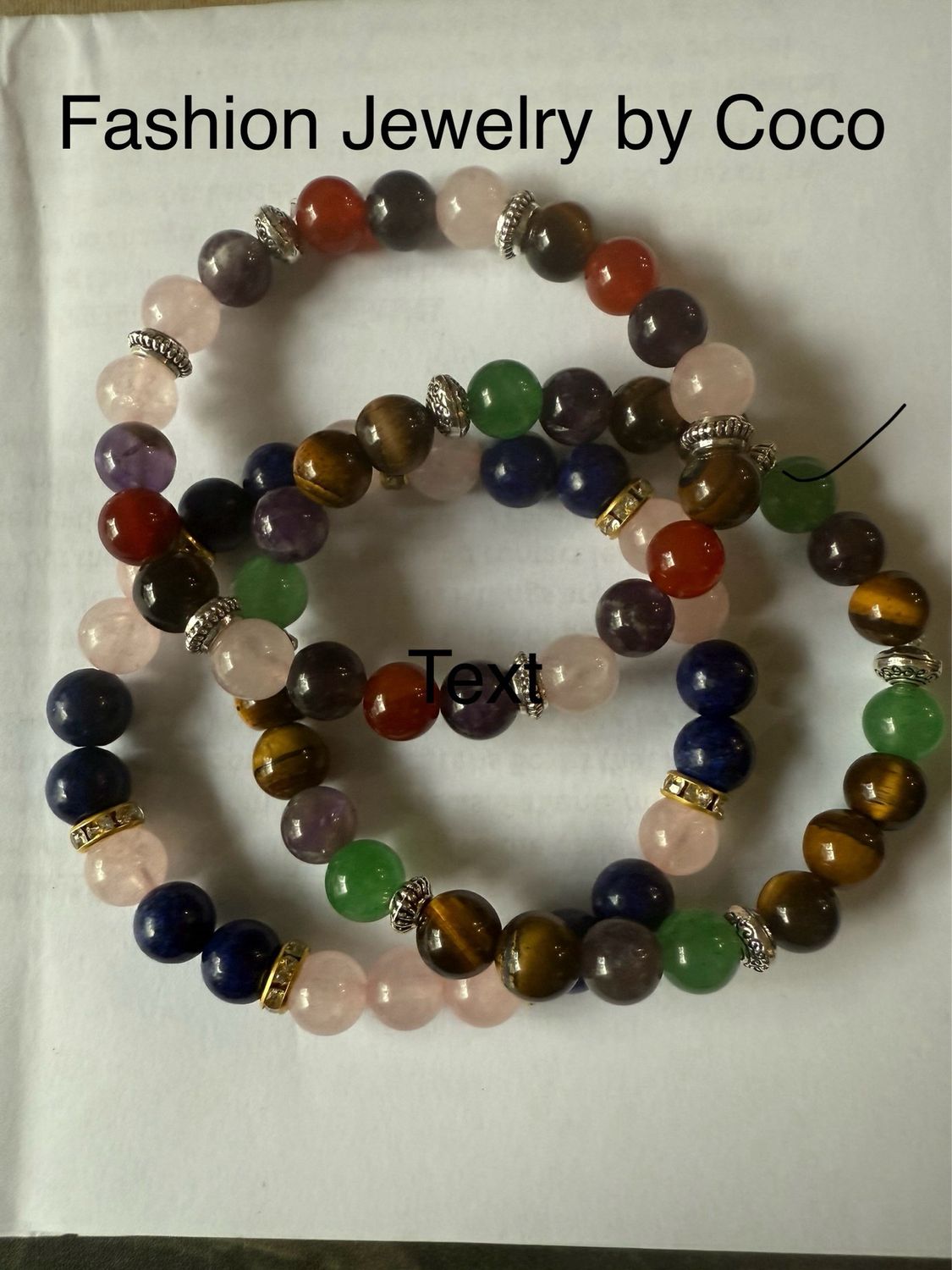 Glass Beaded Bracelets (set of 3)