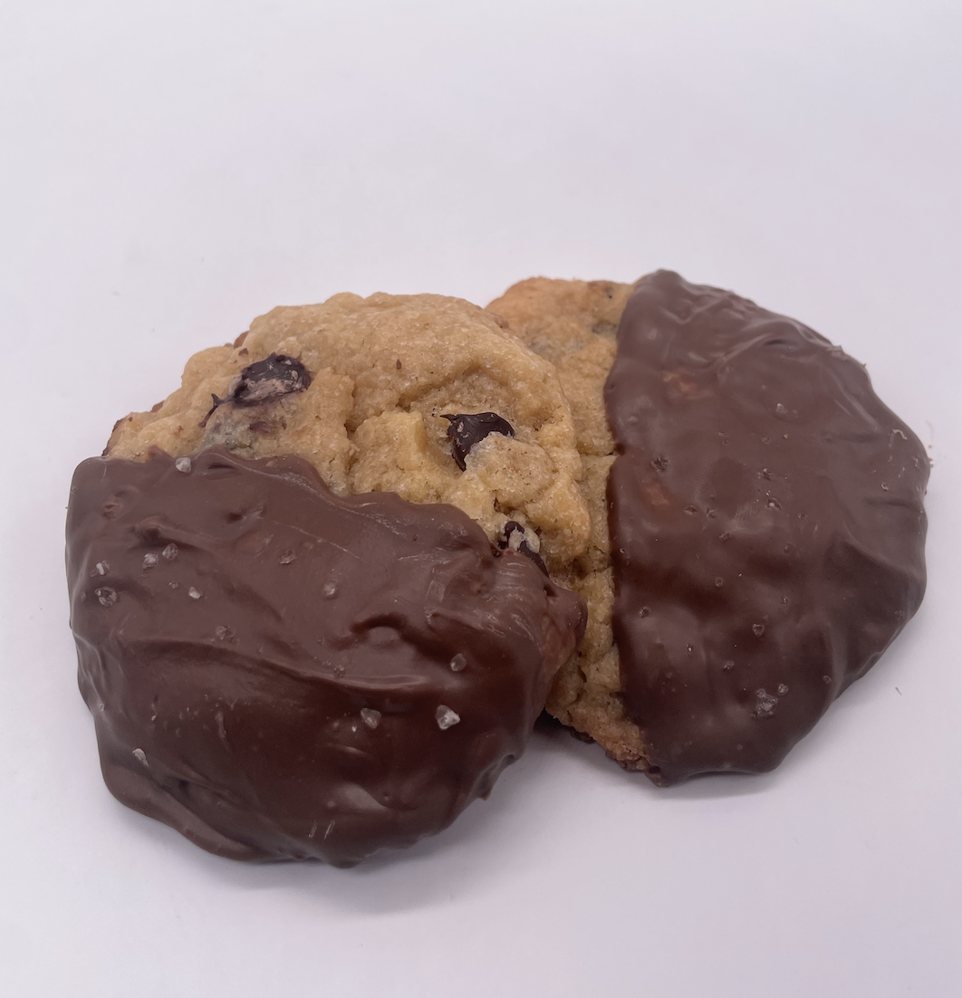 Chocolate Chocolate Chip Dipped Cookies 70mg