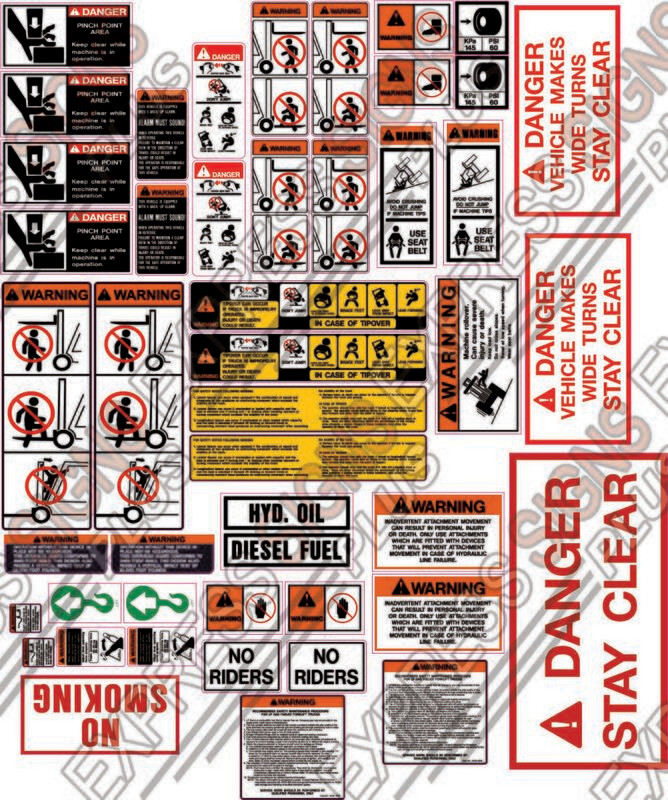 Generic Mast Forklift Warnings