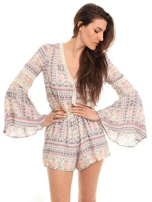Rimini Romper Mosaic Pattern Relaxed
