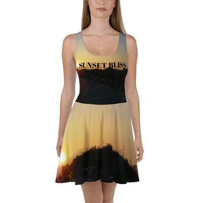 SUNSET BLISS-Skater Dress