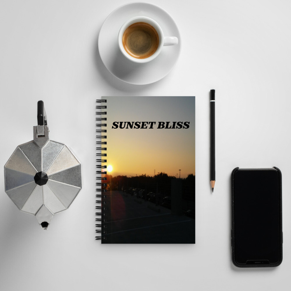 SUNSET BLISS-Spiral notebook