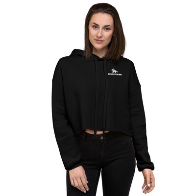 SUNSET BLISS RIDER-Crop Hoodie