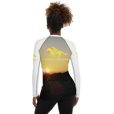 SUNSET BLISS-Women&#39;s Rash Guard