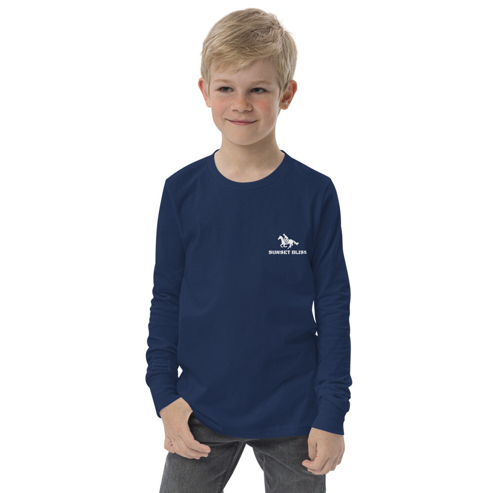 SUNSET BLISS RIDER-Youth long sleeve tee