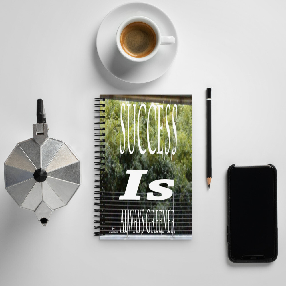 SUCCESS IS-Spiral notebook