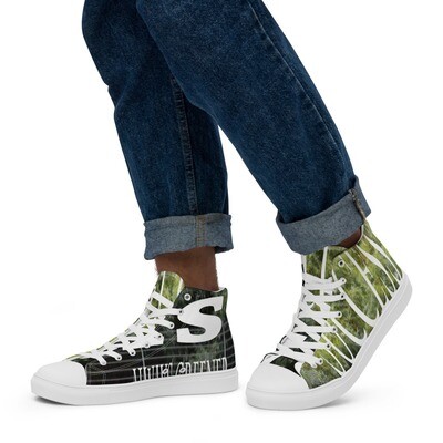 SUCCESS IS-Men’s high top canvas shoes