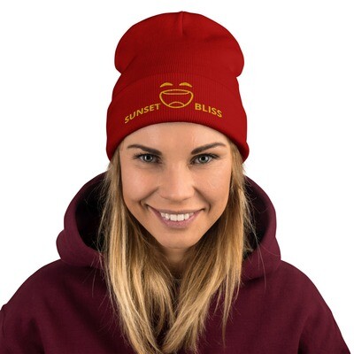 LAUGH HARD-Embroidered Beanie