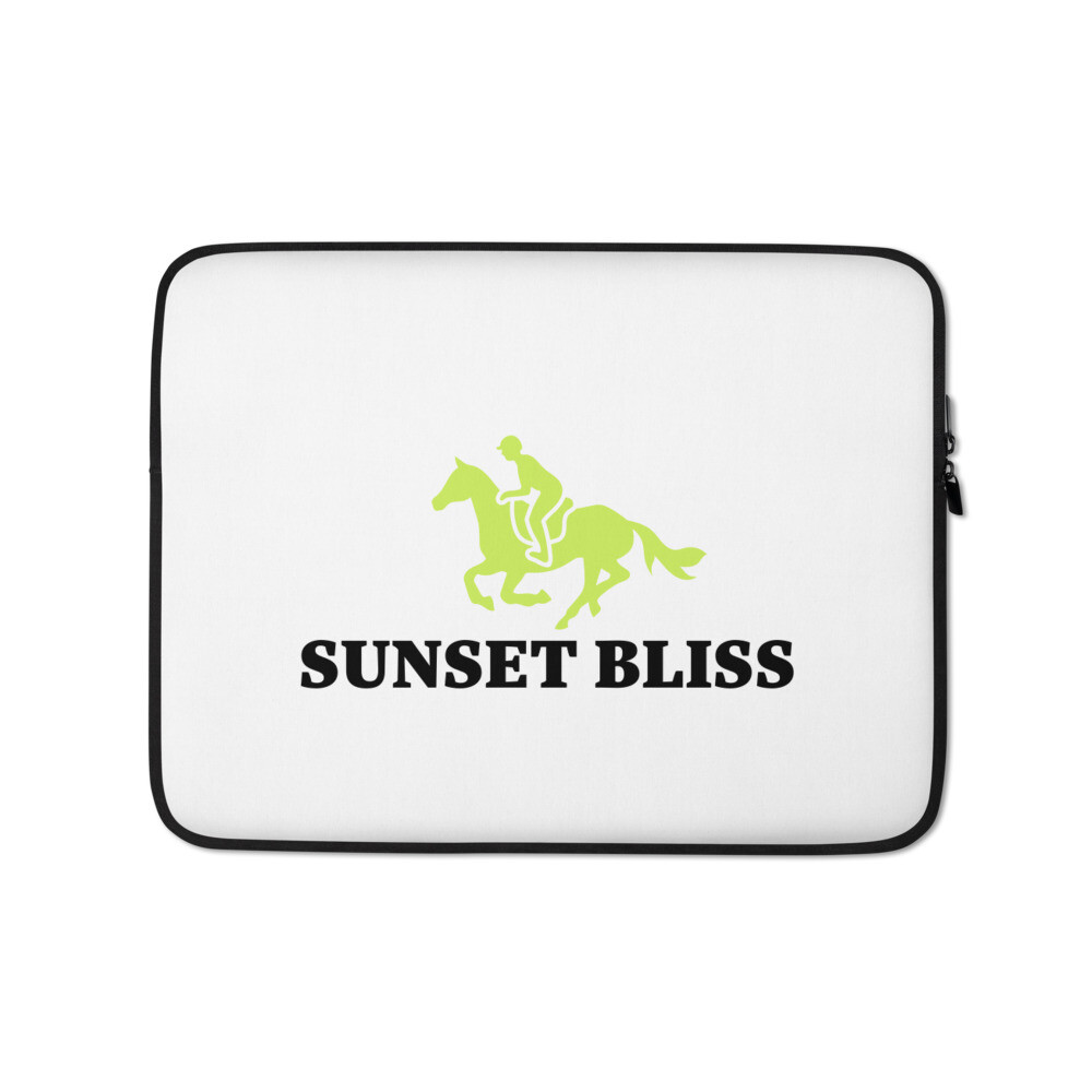 SUNSET BLISS RIDER-Laptop Sleeve, Size: 13 in