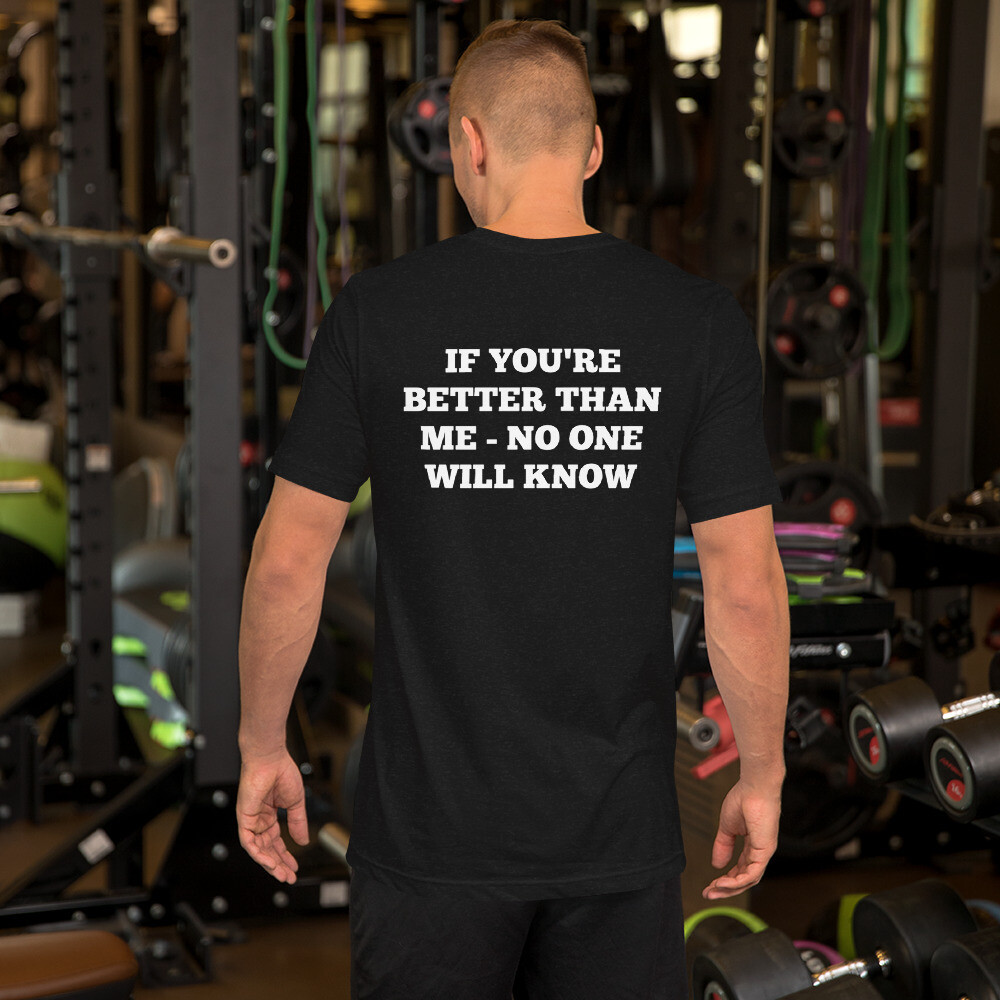 OUTWORK-Short-Sleeve Unisex T-Shirt, Color: Black Heather, Size: S