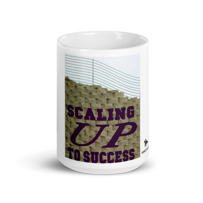 SCALING UP-White glossy mug