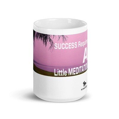 A LITTLE MEDITATION-White glossy mug