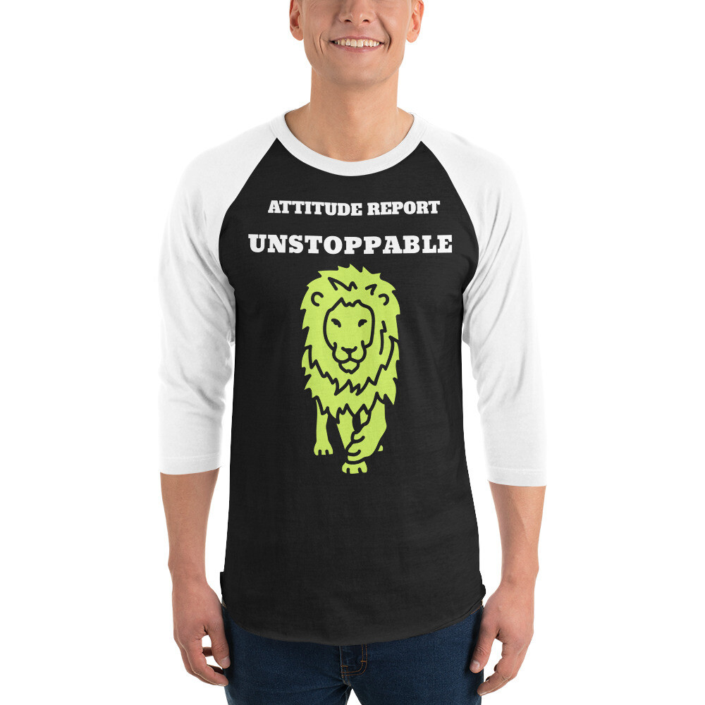 ATTITUDE REPORT V.1-3/4 sleeve raglan shirt, Size: XS