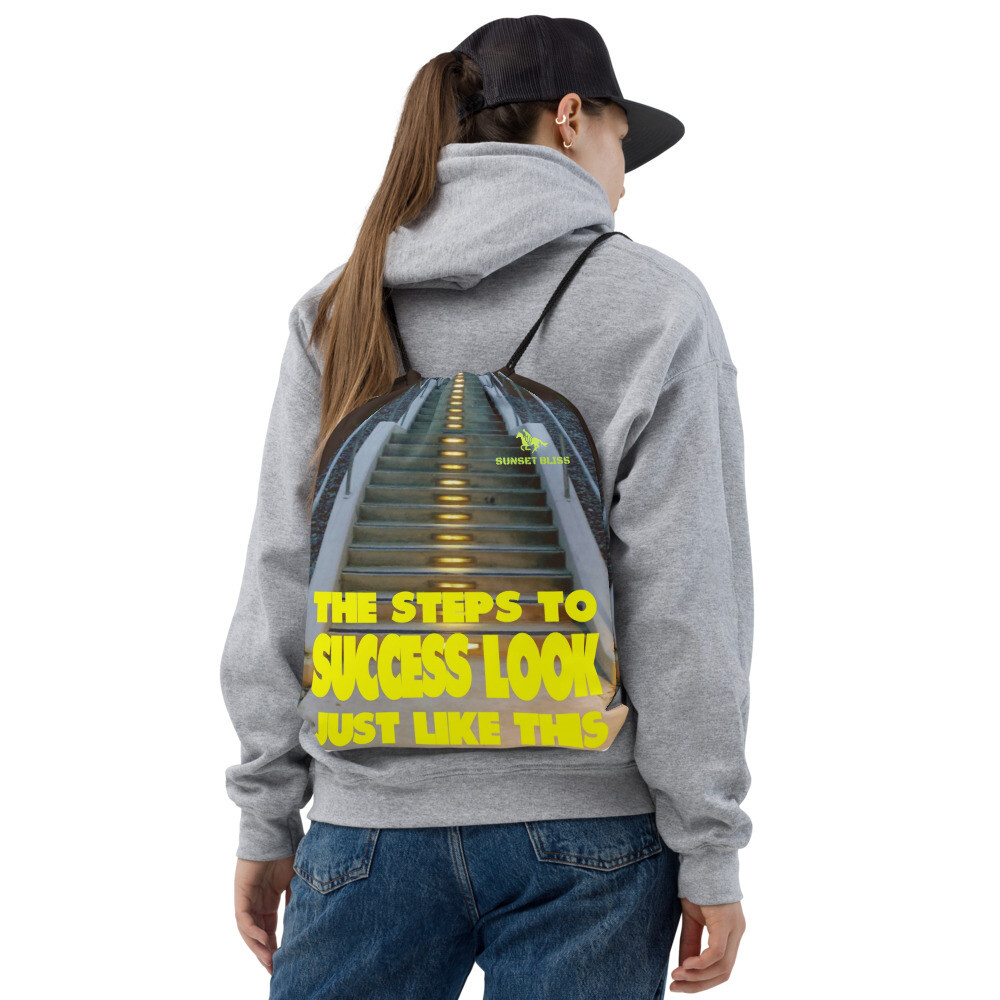 STEPS TO-Drawstring bag