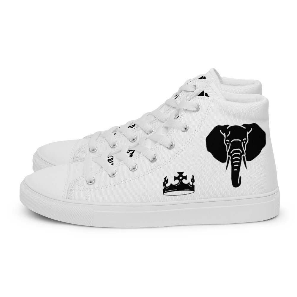 GREATNESS CALLS-Men’s high top canvas shoes, Size: 5