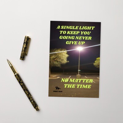 NEVER GIVE UP-Standard Postcard