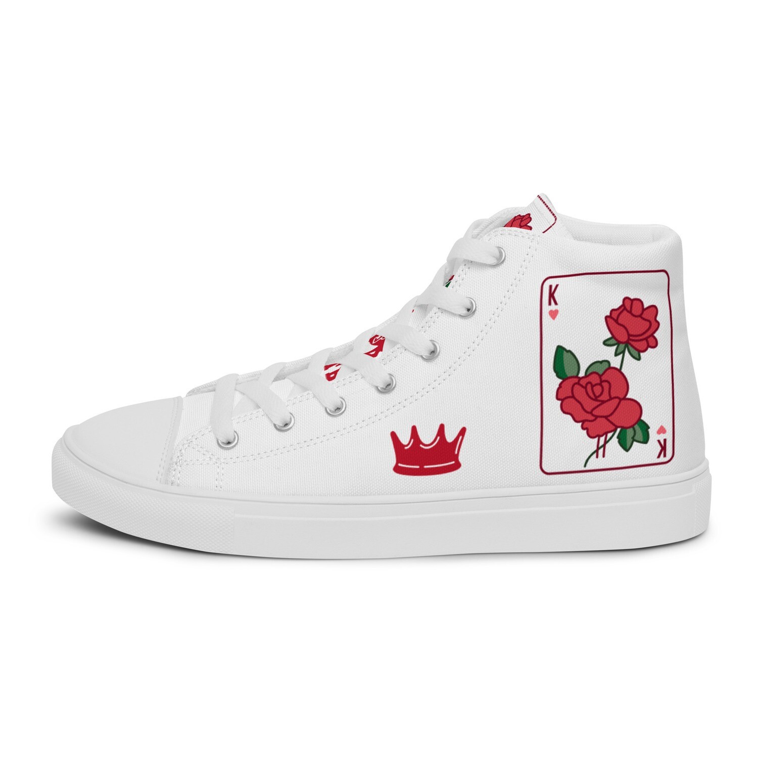VALENTINE-Women’s high top canvas shoes, Size: 5